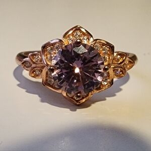 Pink Gem Rose Gold 925 Ring